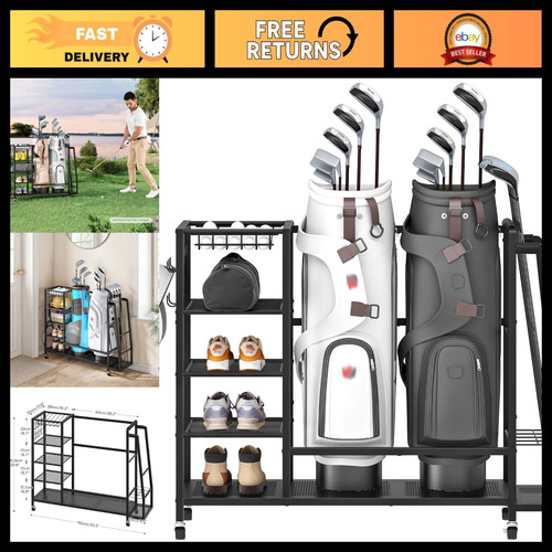 Golf bag storage organizer - golf,
